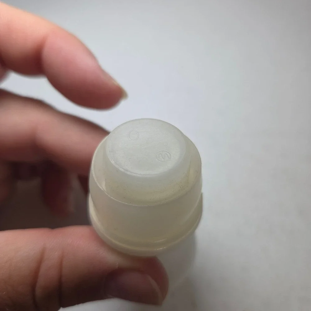 Vintage White Milk Glass Bottle Stopper Floral Daisy Embossed Top Replacement